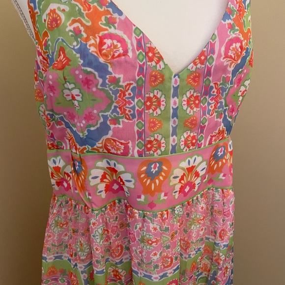 Floral Multicolor Midi Dress - Picture 3 of 6